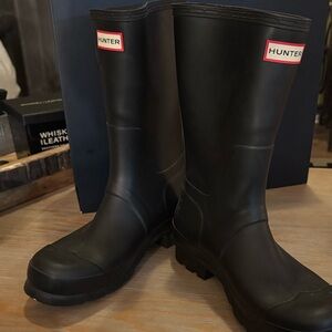 Hunter Men's Black Waterproof Boots